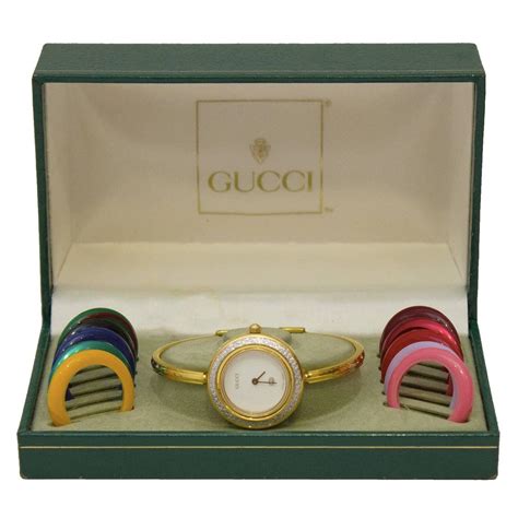 gucci watch with interchangeable rings|gucci watches changeable face.